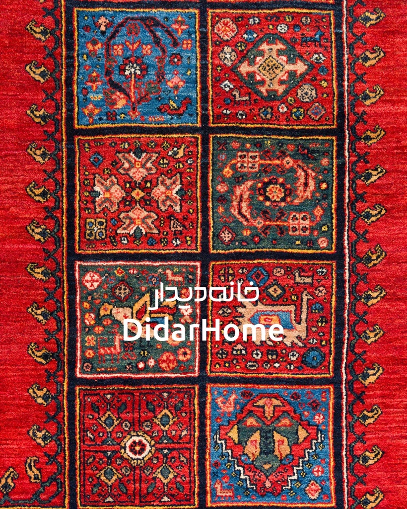 فرش دستباف قشقایی طرح کفساده شش متری