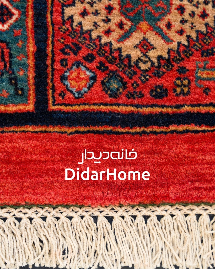 فرش دستباف قشقایی طرح خشتی ذرع و نیم