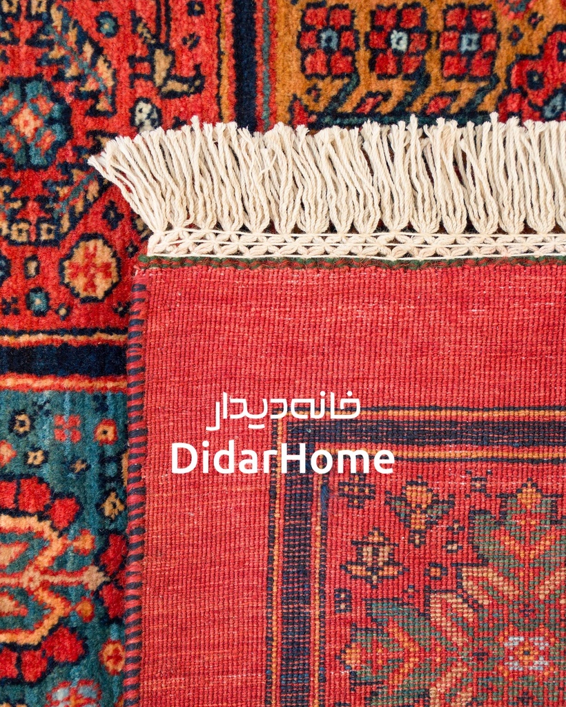 فرش دستباف قشقایی طرح خشتی ذرع و نیم