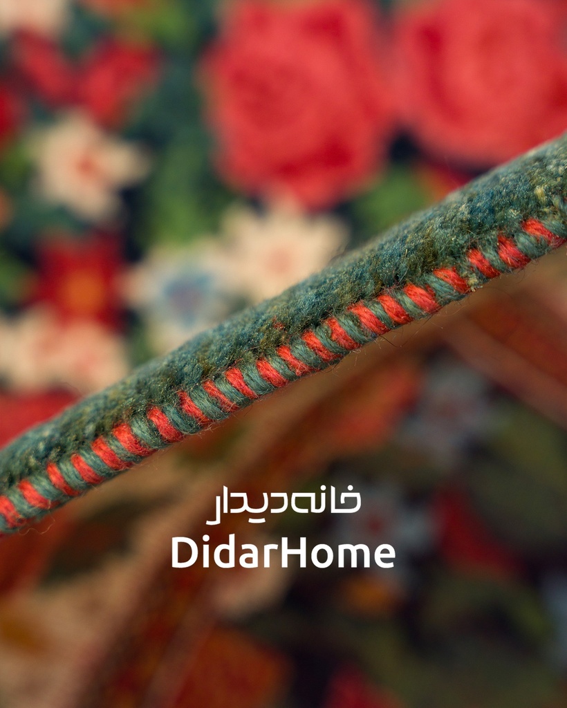 کناره دستباف بیجار طرح هزارگل