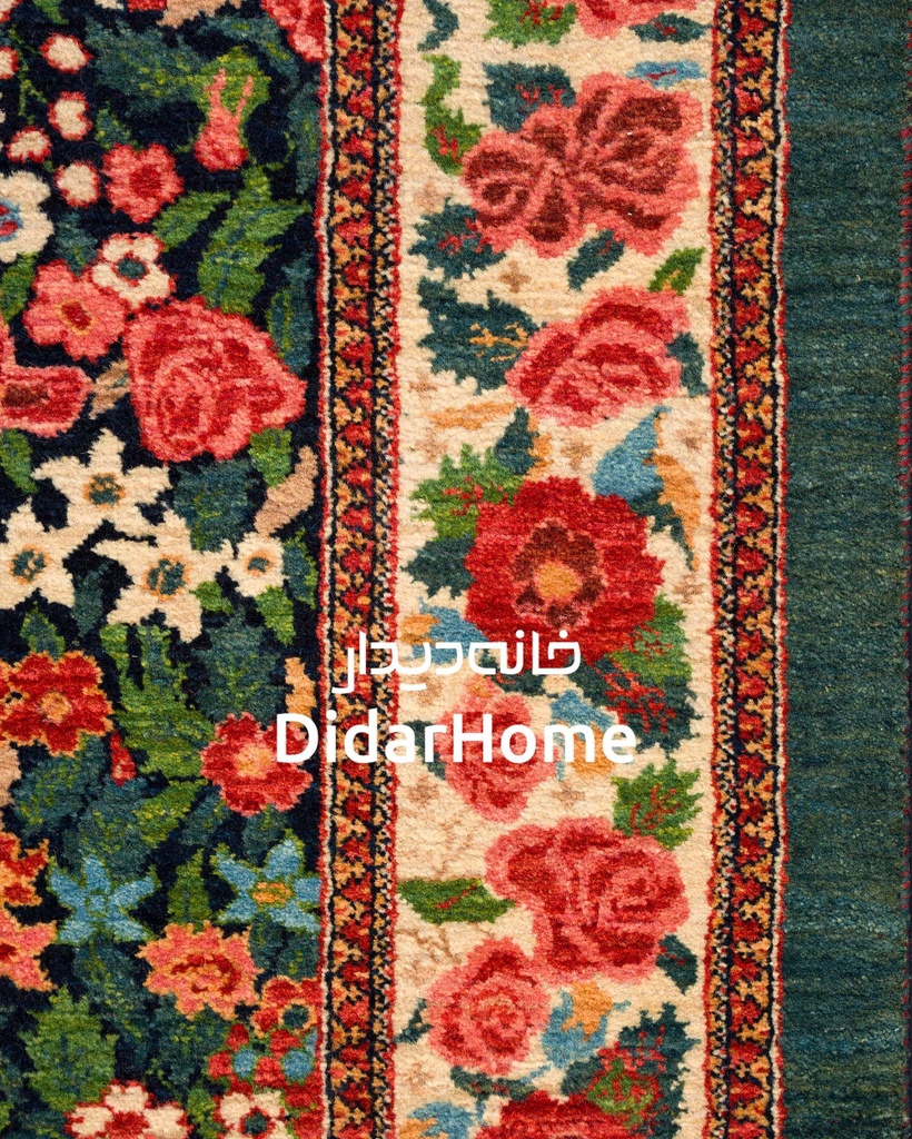 کناره دستباف بیجار طرح هزارگل