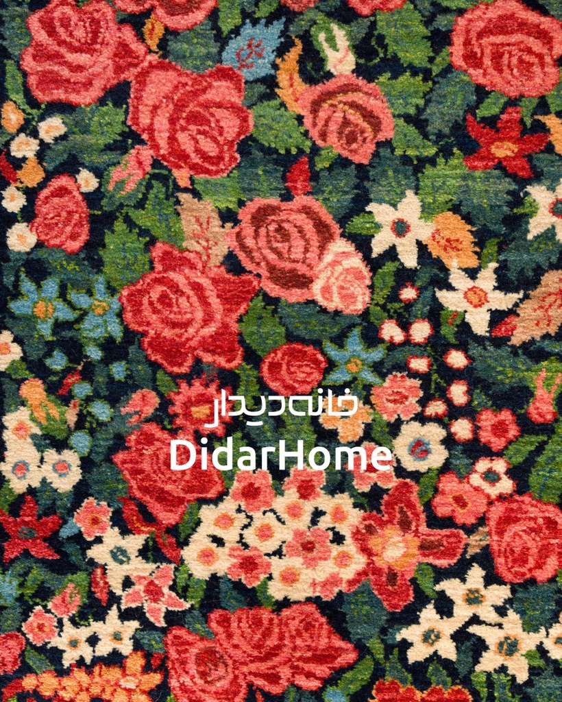 کناره دستباف بیجار طرح هزارگل