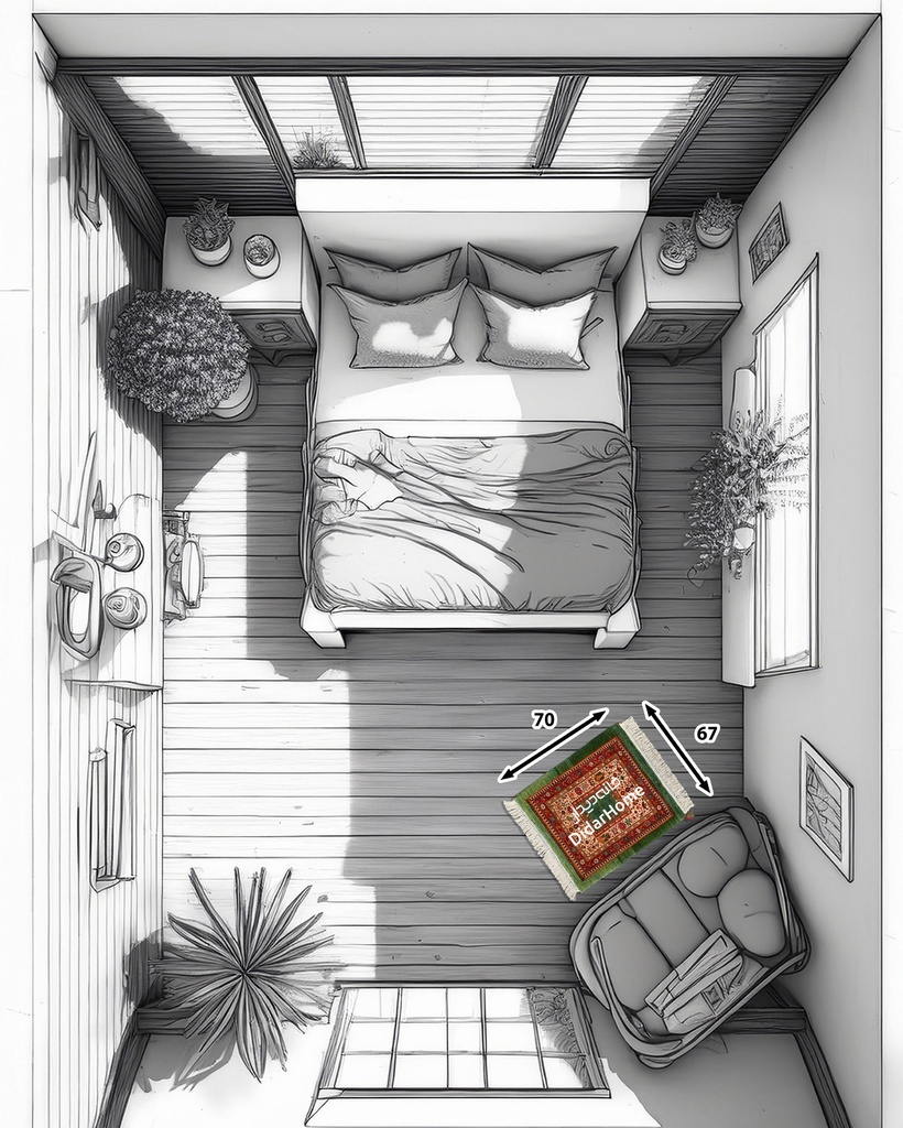 فرش دستباف قشقایی طرح کفساده ذرع و نیم