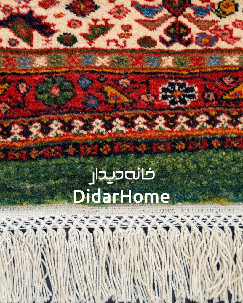 فرش دستباف قشقایی طرح کفساده ذرع و نیم