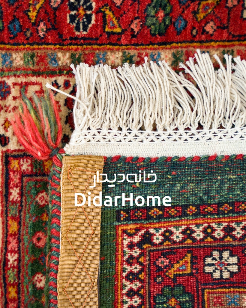 فرش دستباف قشقایی طرح کفساده ذرع و نیم