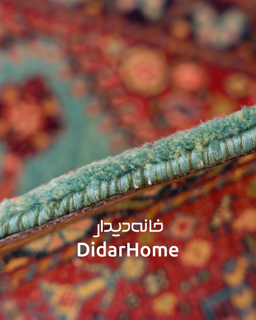 فرش دستباف قشقایی طرح ترنجی ذرع و نیم