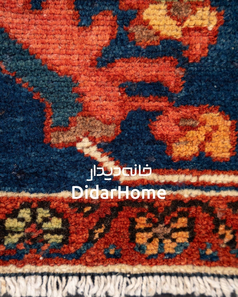 فرش دستباف آنتیک بختیاری طرح ترنجی شش متری