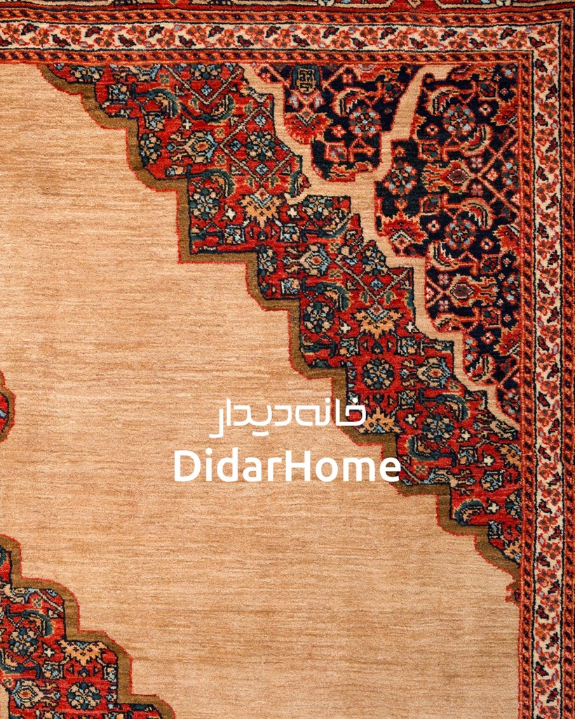 فرش دستباف بیجار طرح ترنجی نه متری