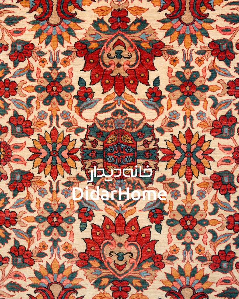 فرش دستباف بیجار طرح افشان نه متری