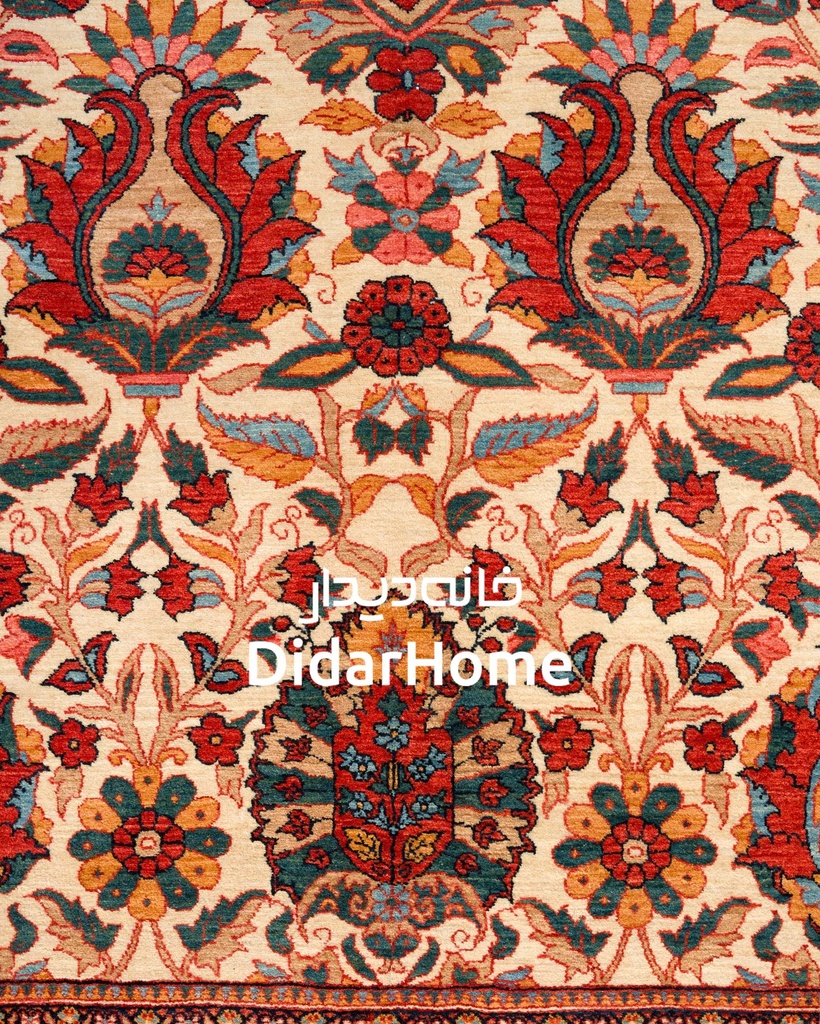 فرش دستباف بیجار طرح افشان نه متری