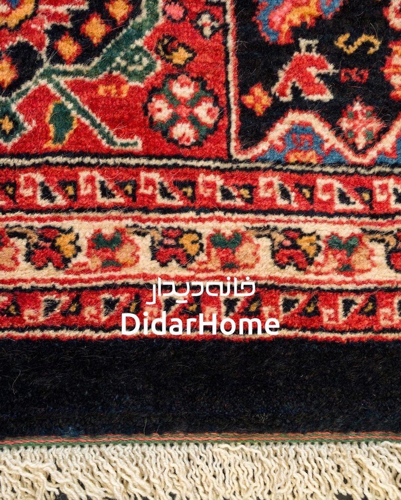 کناره دستباف قشقایی طرح ترنجی