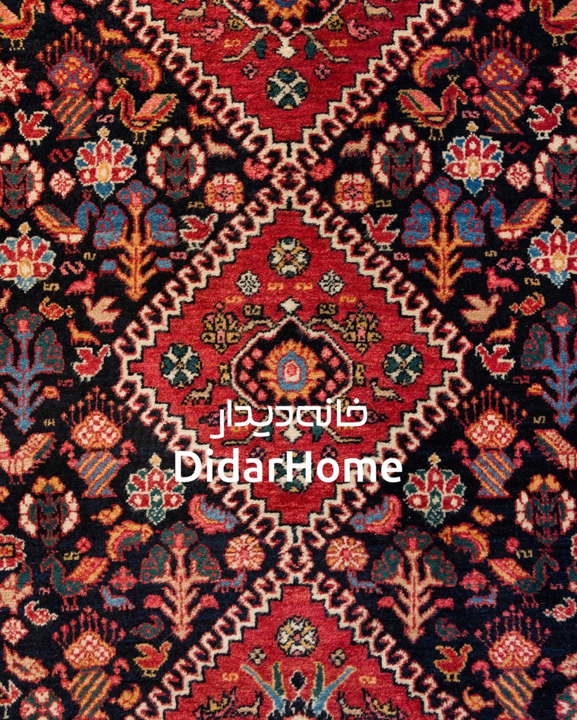 کناره دستباف قشقایی طرح ترنجی