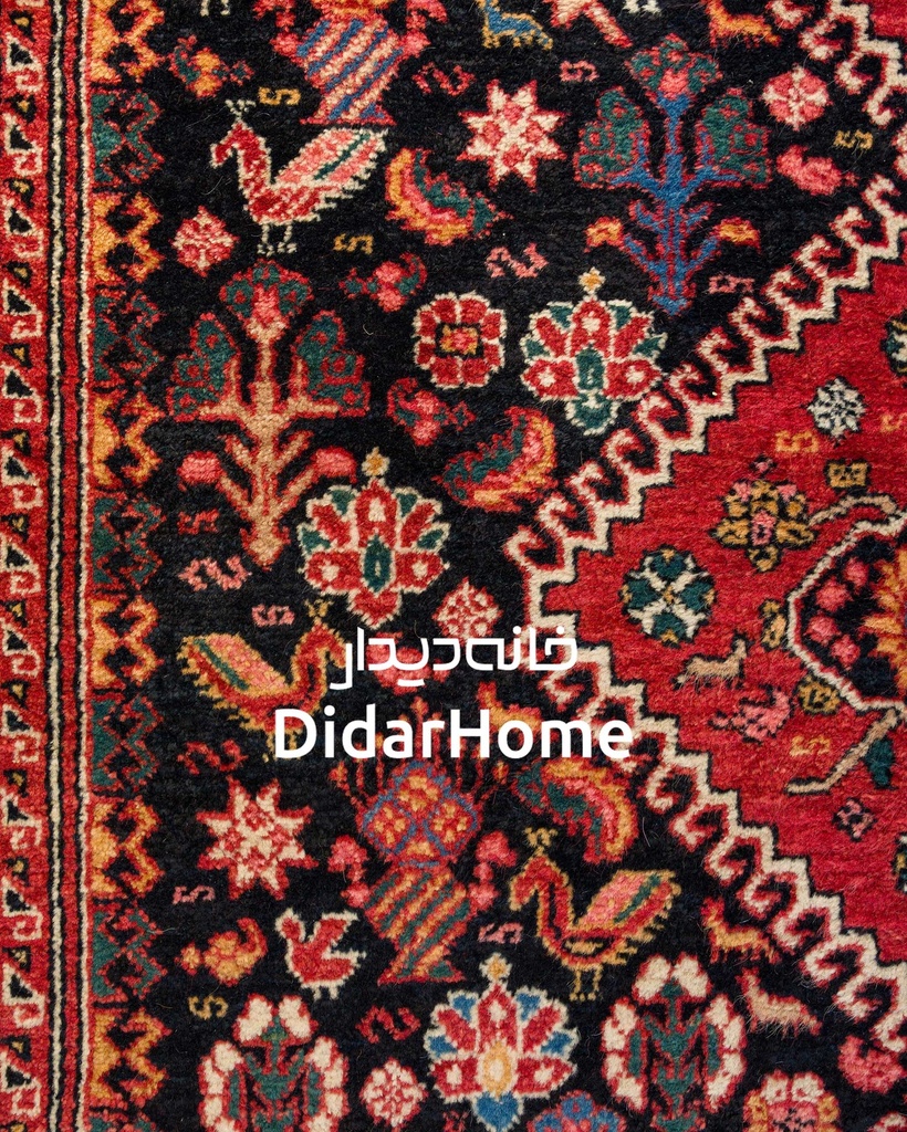 کناره دستباف قشقایی طرح ترنجی