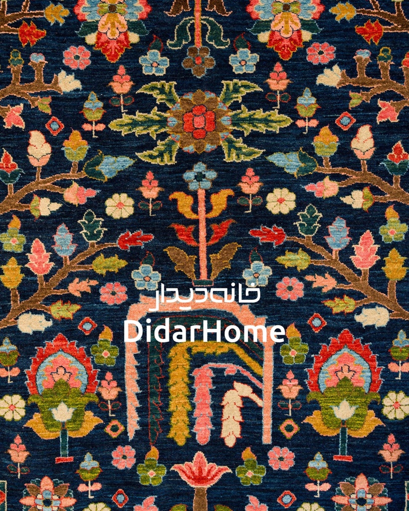 فرش دستباف بختیاری طرح درخت زندگی شش متری