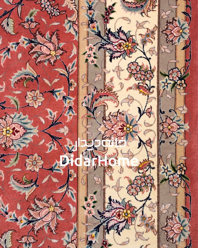 فرش دستباف تبریز طرح تقی زاده ۵۰ رج شش متری