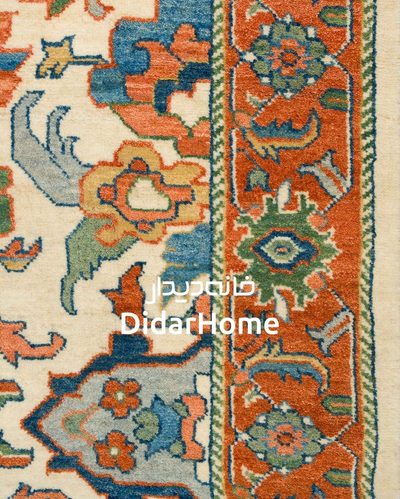 فرش دستباف هریس طرح افشان چهار متری