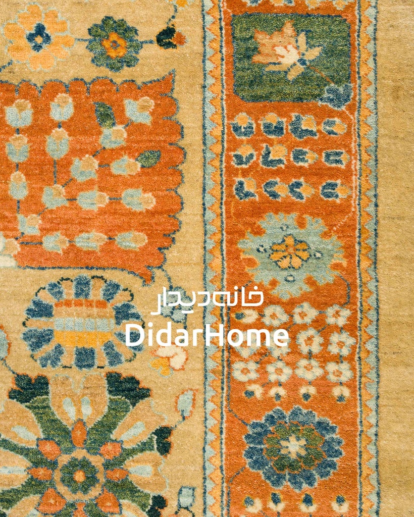 فرش دستباف محل طرح افشان نه متری