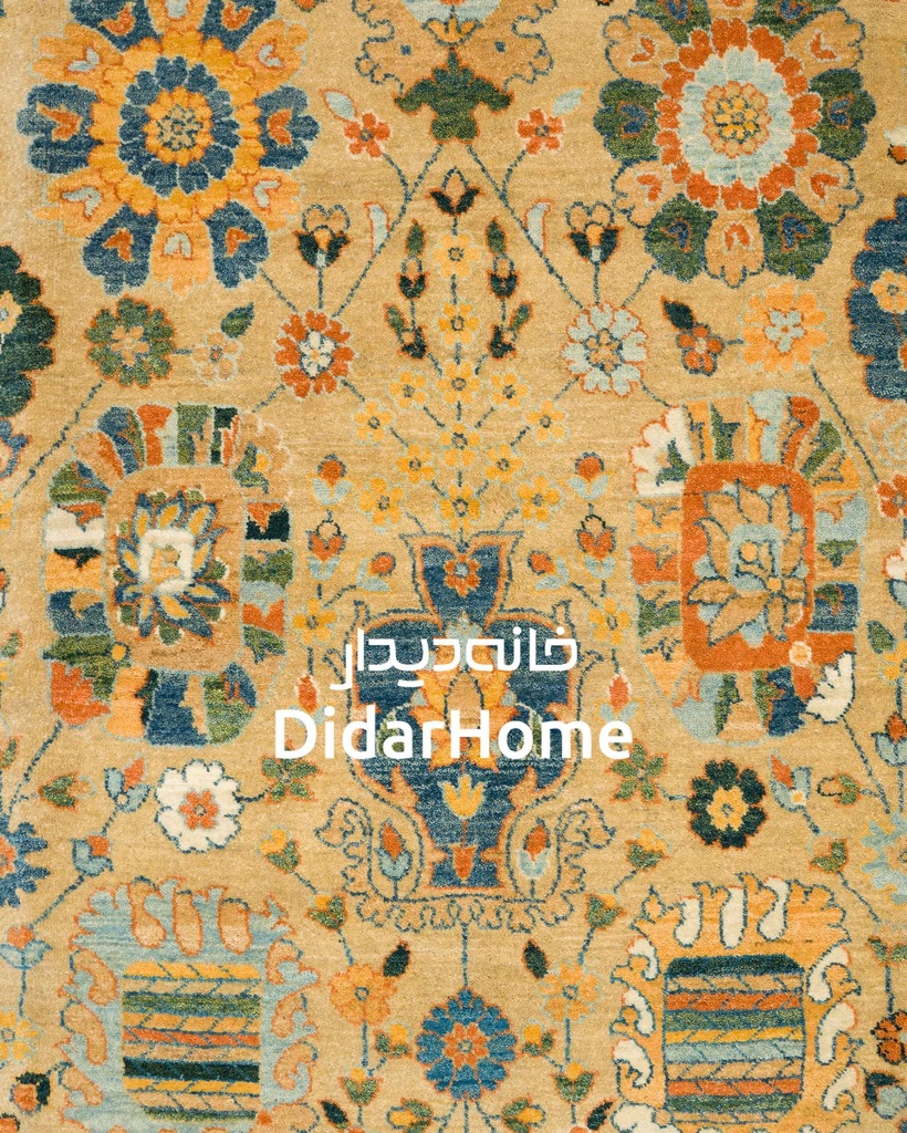 فرش دستباف محل طرح افشان نه متری