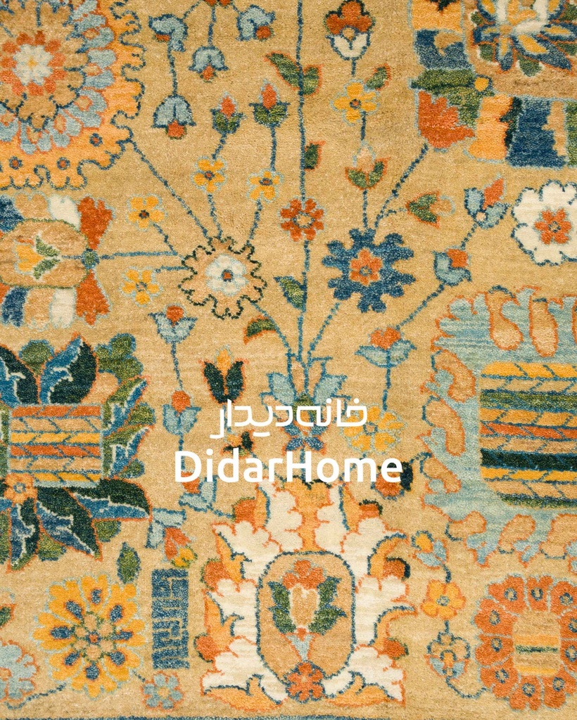 فرش دستباف محل طرح افشان نه متری