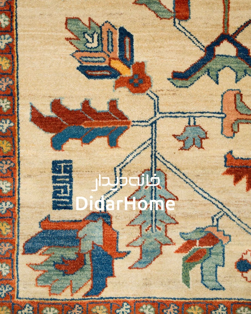 فرش دستباف هریس طرح افشان نه متری