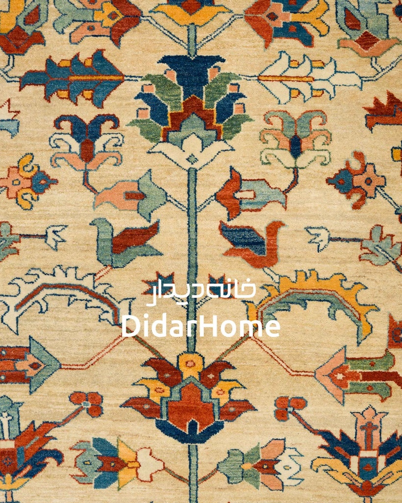 فرش دستباف هریس طرح افشان نه متری