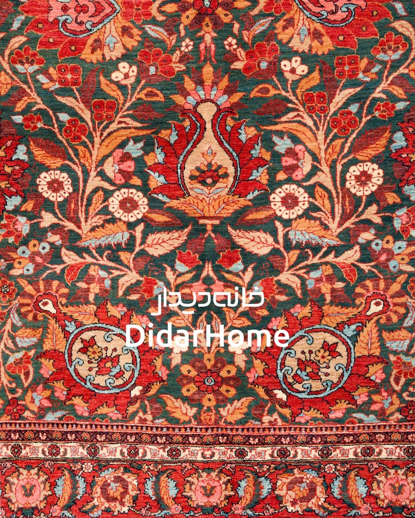 فرش دستباف بیجار طرح افشان شش متری