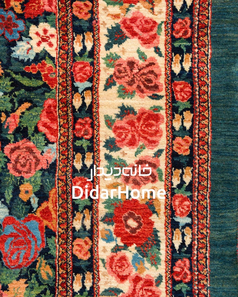 فرش دستباف بیجار طرح هزارگل شش متری