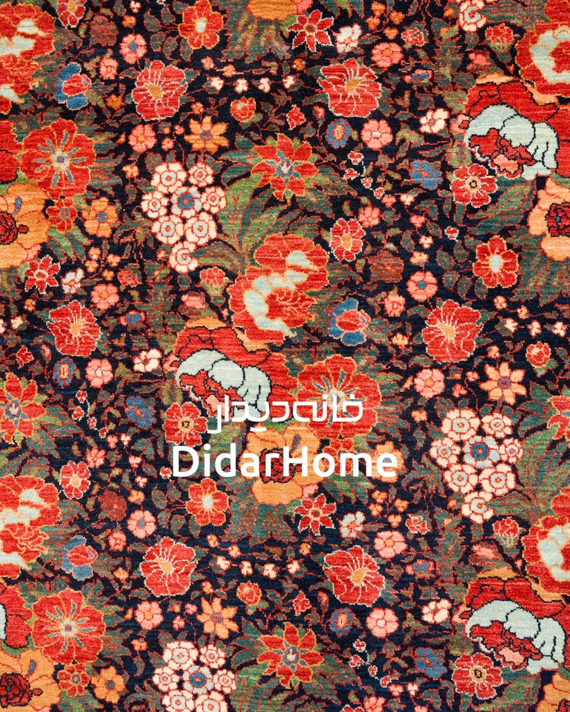 فرش دستباف بیجار طرح افشان نه متری