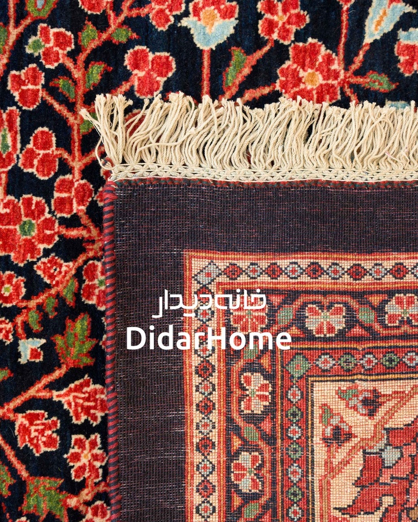 فرش دستباف قشقایی طرح ترنجی نه متری