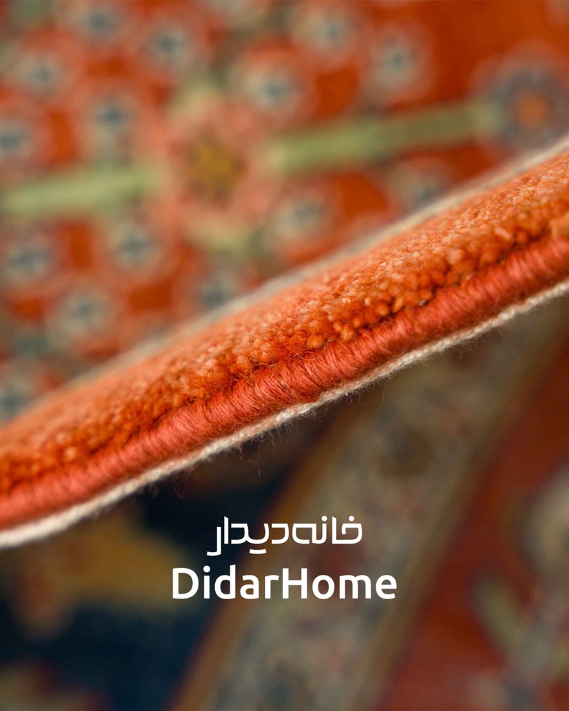 فرش دستباف محل طرح درخت زندگی شش متری