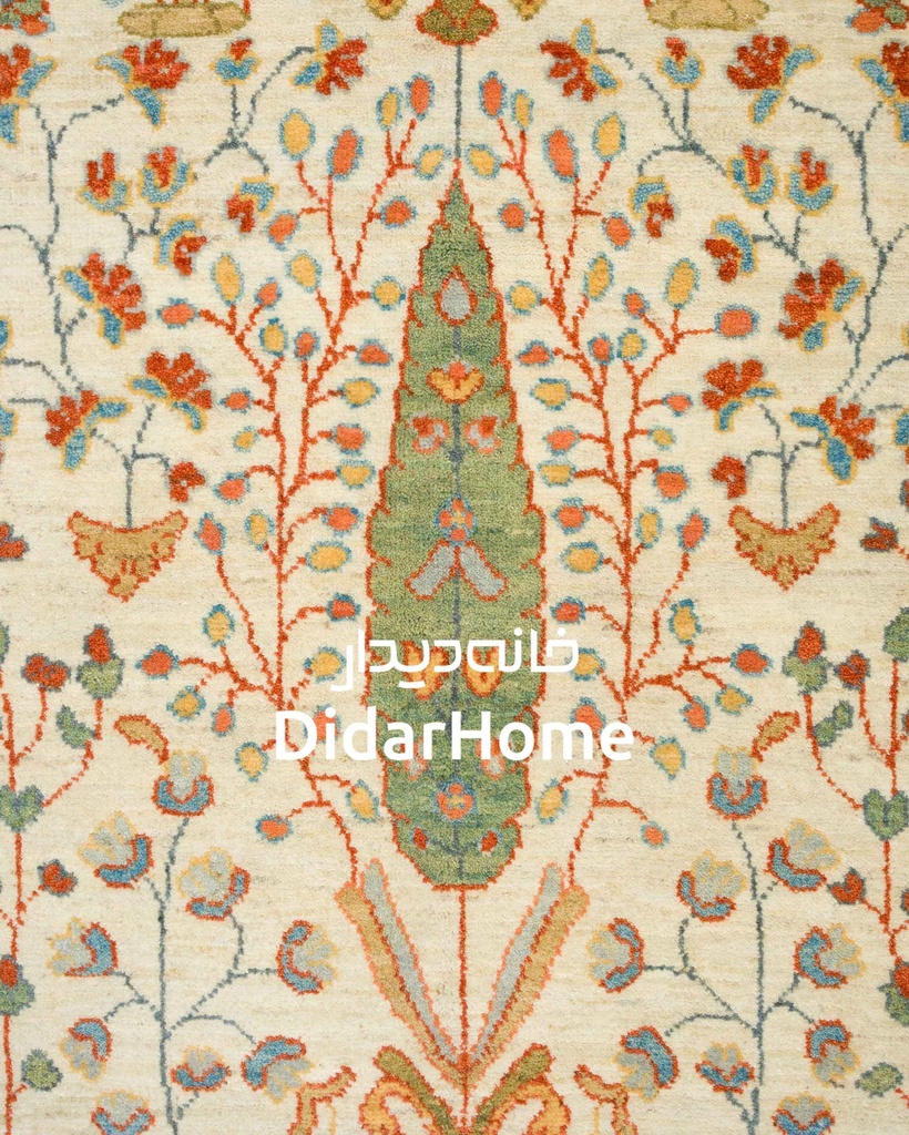 فرش دستباف سلطان آباد طرح افشان چهار متری
