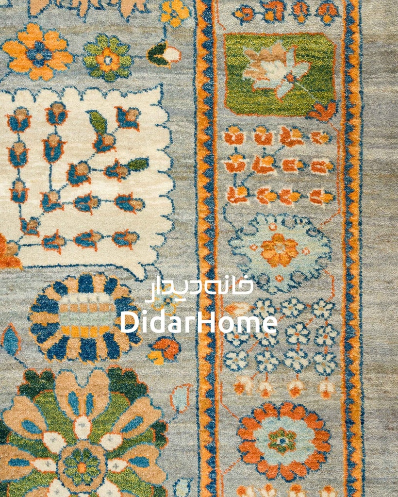 فرش دستباف کرمان طرح افشان نه متری