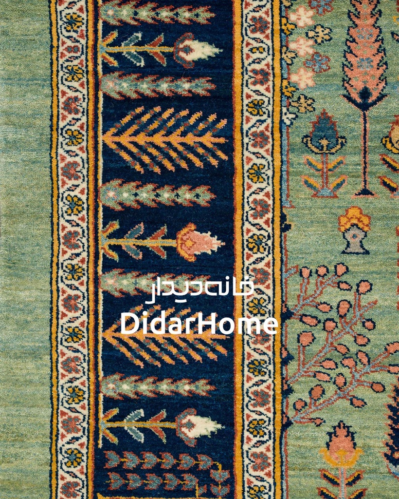 فرش دستباف قشقایی طرح درخت زندگی دوازده متری