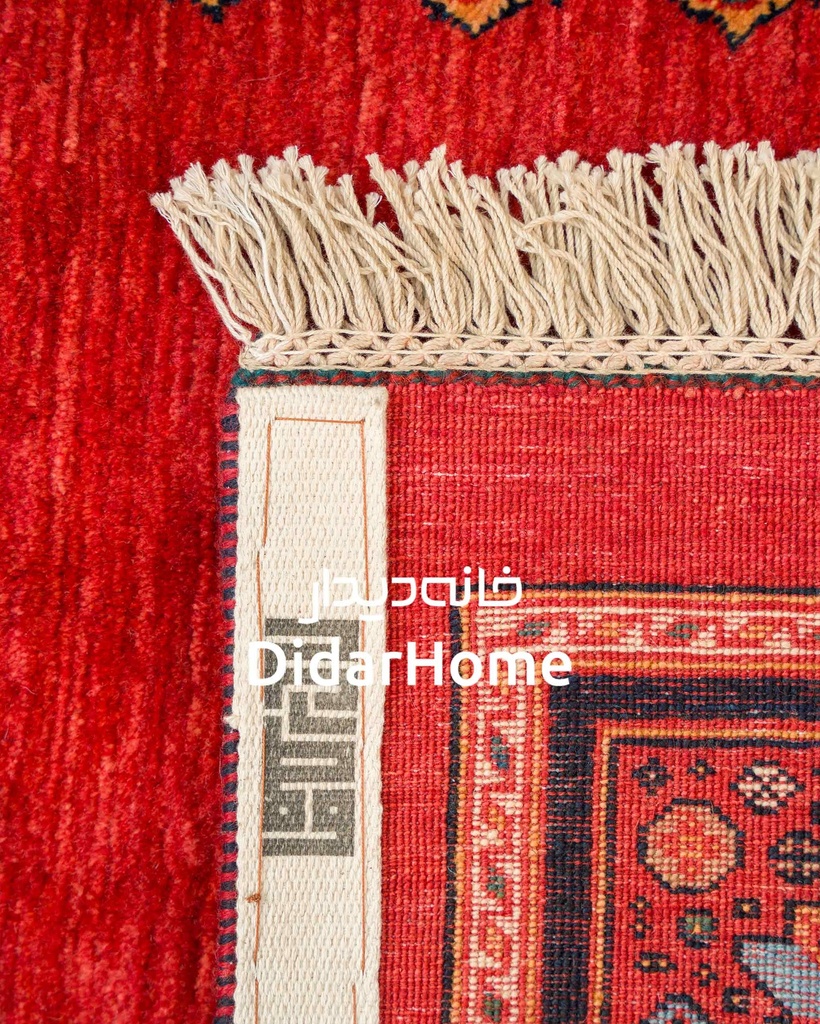 فرش دستباف قشقایی طرح کفساده ذرع و نیم