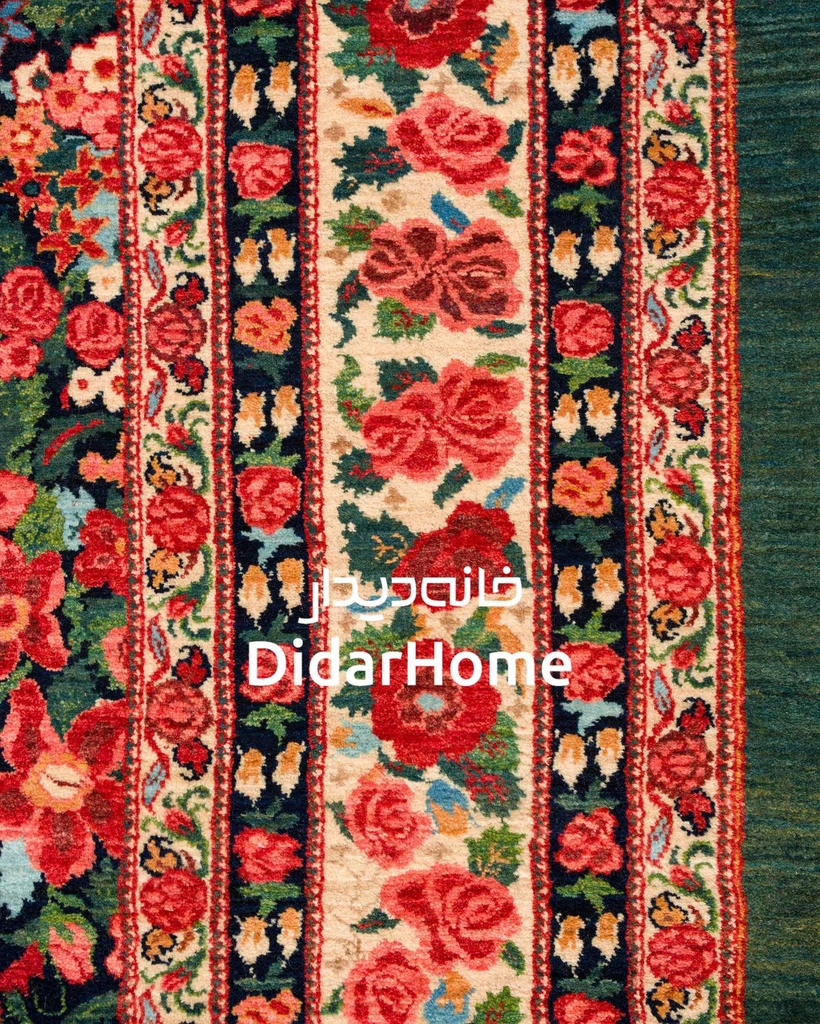 فرش دستباف بیجار طرح هزارگل نه متری