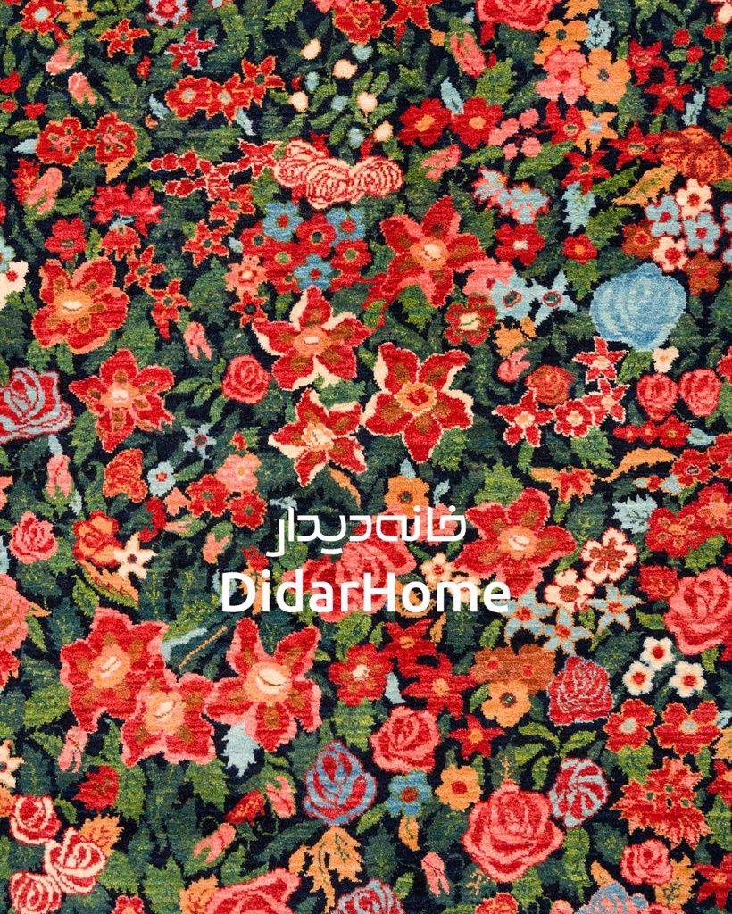 فرش دستباف بیجار طرح هزارگل نه متری