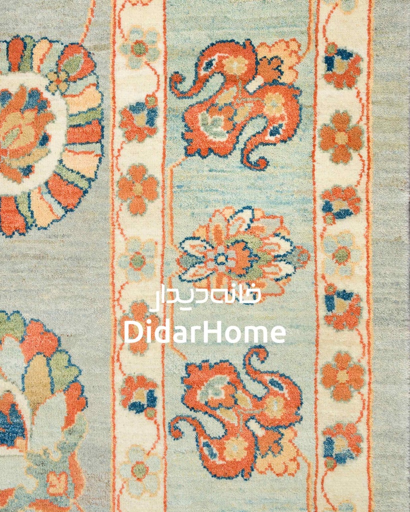 فرش دستباف سلطان آباد طرح افشان نه متری (زیگلر محل)