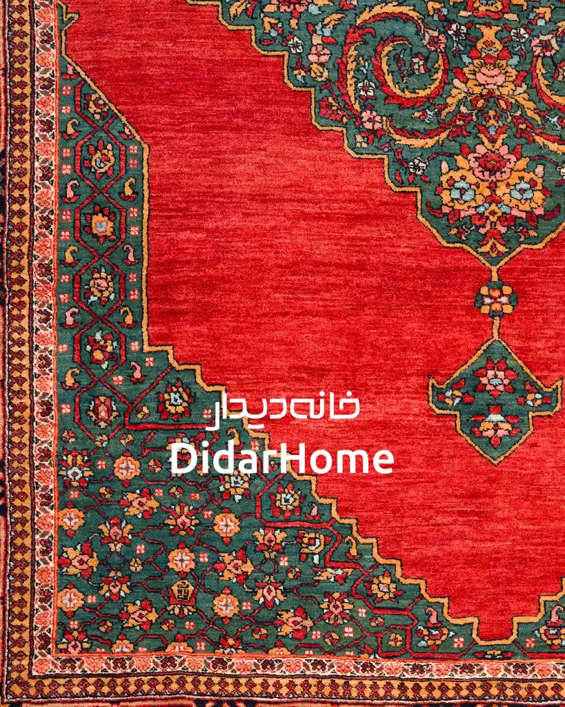 فرش دستباف بیجار طرح ترنجی شش متری