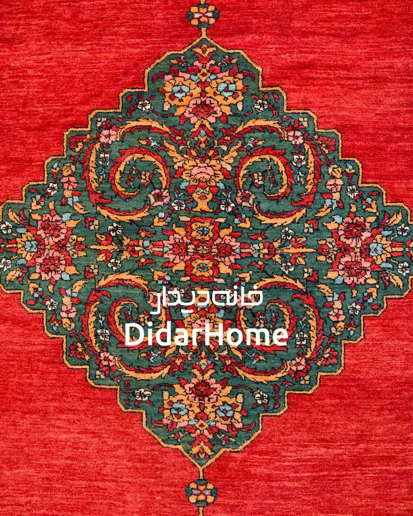 فرش دستباف بیجار طرح ترنجی شش متری