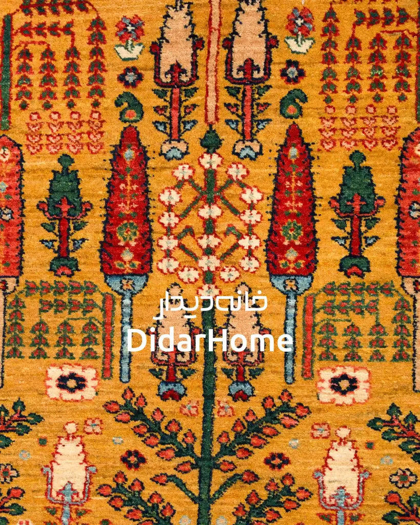 فرش دستباف بیجار طرح درخت زندگی چهار متری