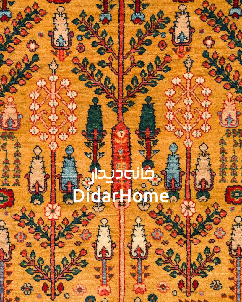 فرش دستباف بیجار طرح درخت زندگی چهار متری