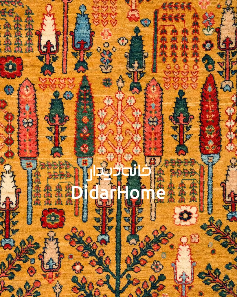 فرش دستباف بیجار طرح درخت زندگی چهار متری