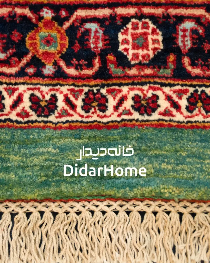 فرش دستباف قشقایی طرح ترنجی سه متری