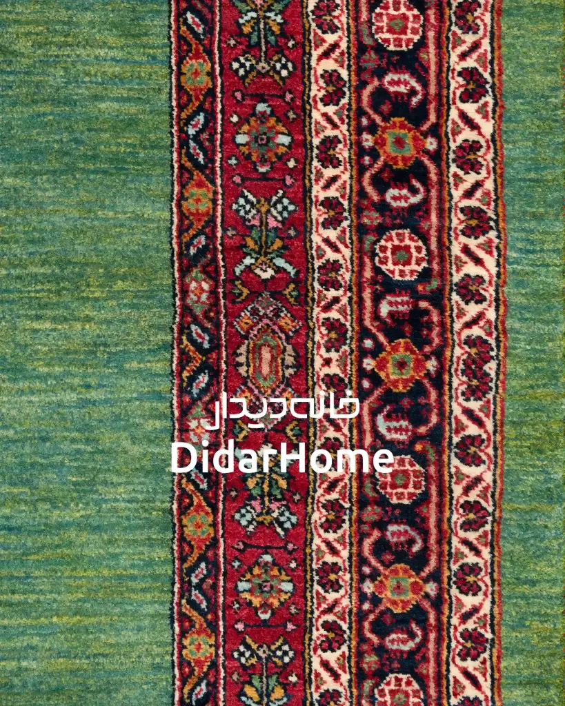 فرش دستباف قشقایی طرح ترنجی سه متری