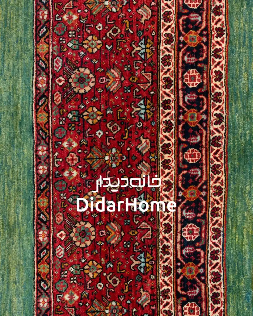 فرش دستباف قشقایی طرح ترنجی سه متری