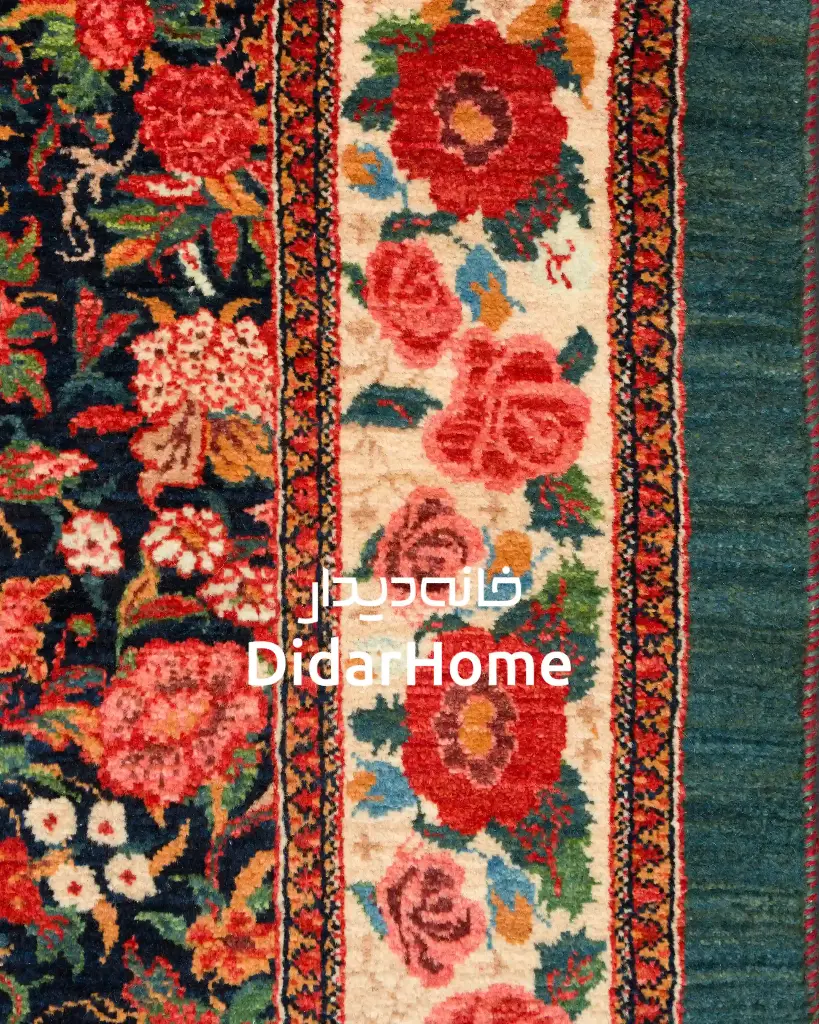 فرش دستباف بیجار طرح هزارگل ذرع و نیم