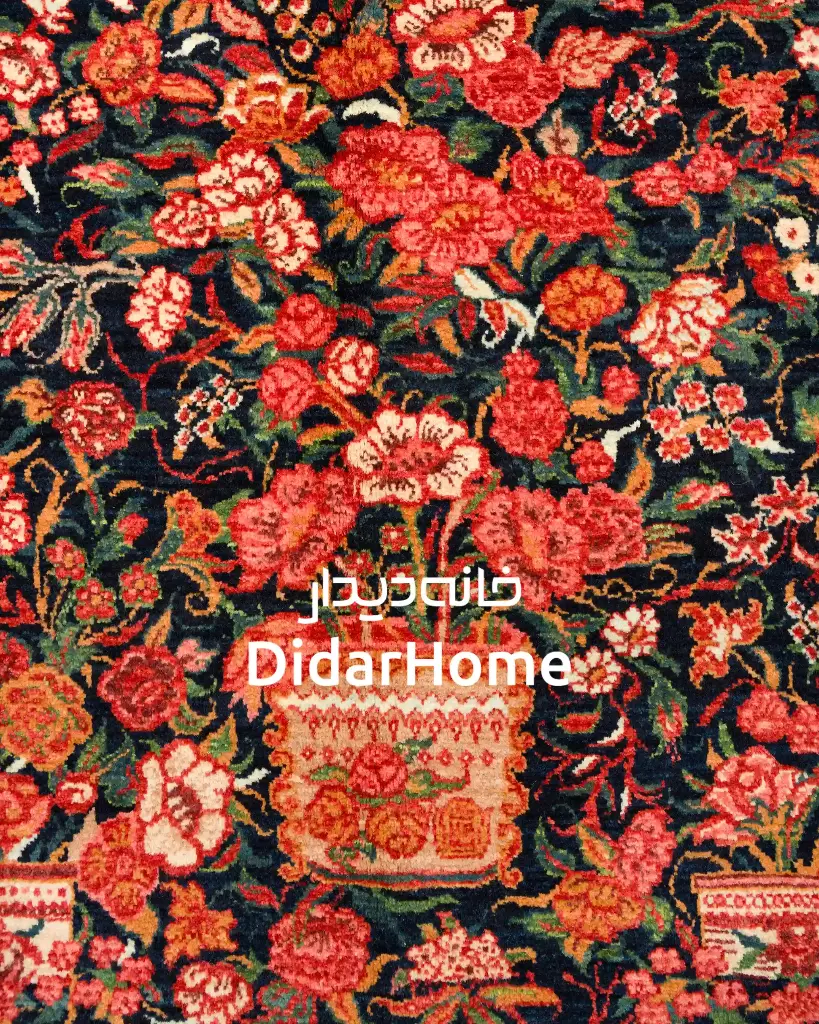 فرش دستباف بیجار طرح هزارگل ذرع و نیم