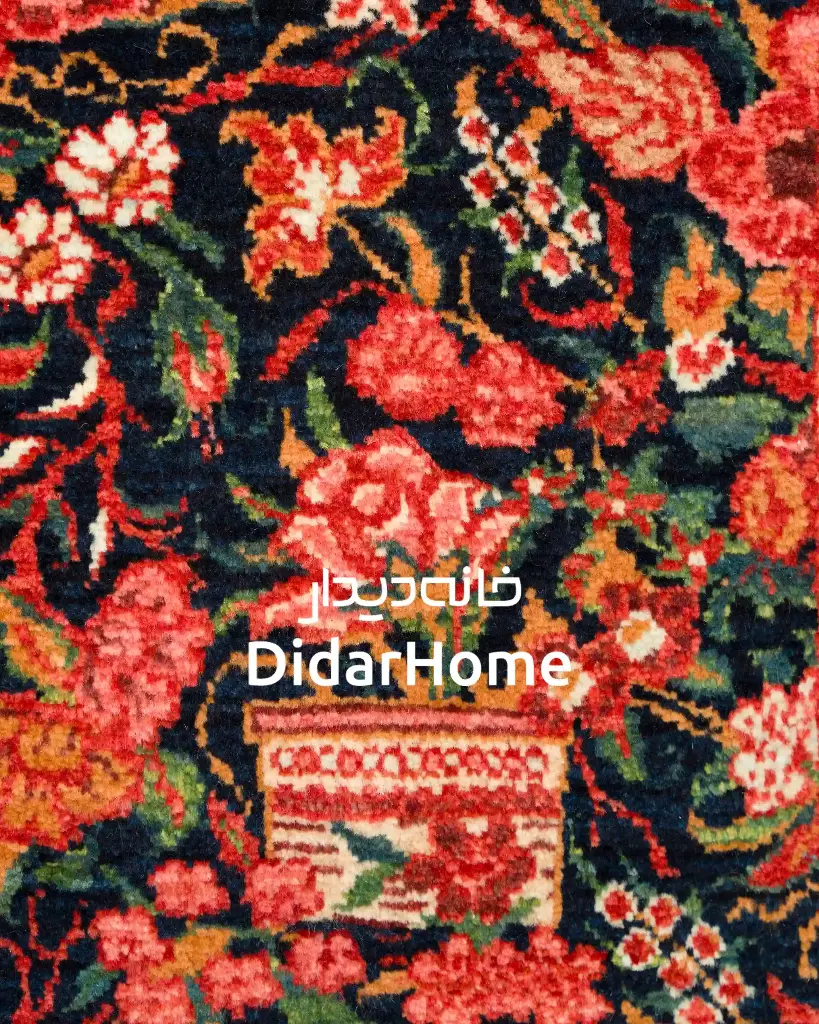 فرش دستباف بیجار طرح هزارگل ذرع و نیم