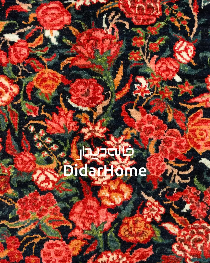 فرش دستباف بیجار طرح هزارگل ذرع و نیم