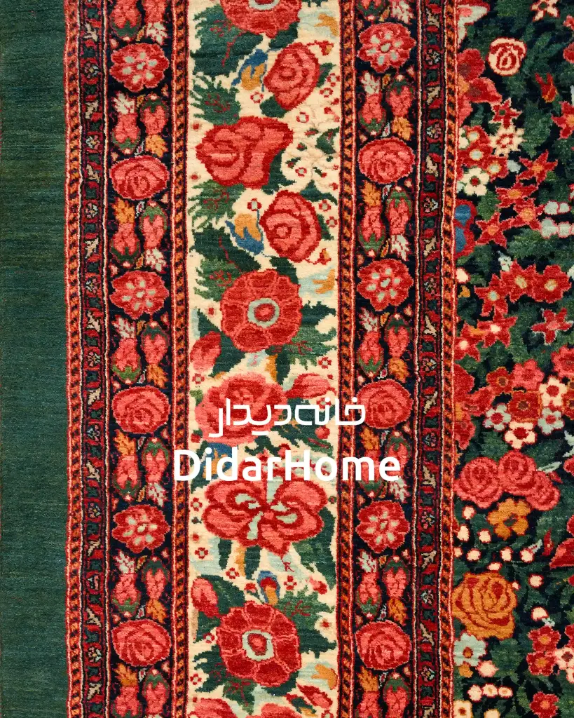 فرش دستباف بیجار طرح هزارگل دوازده متری